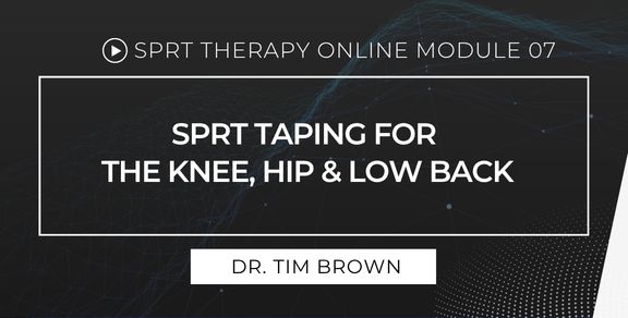SPRT TAPING FOR THE KNEE, HIP & LOW BACK