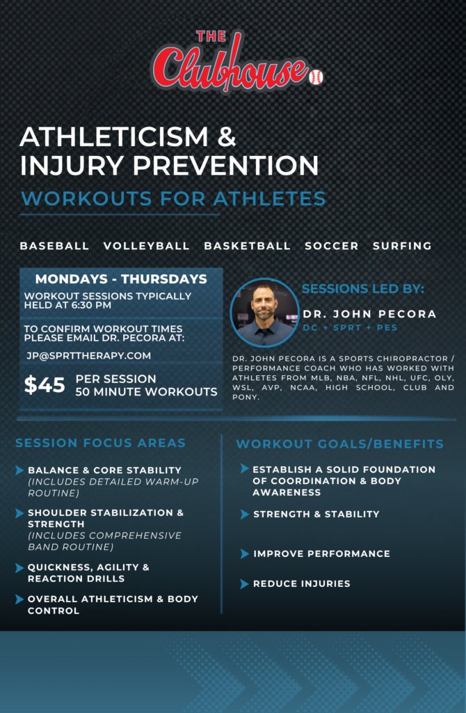 Athleticism & Injury Prevention Workouts for Athletes Flyer